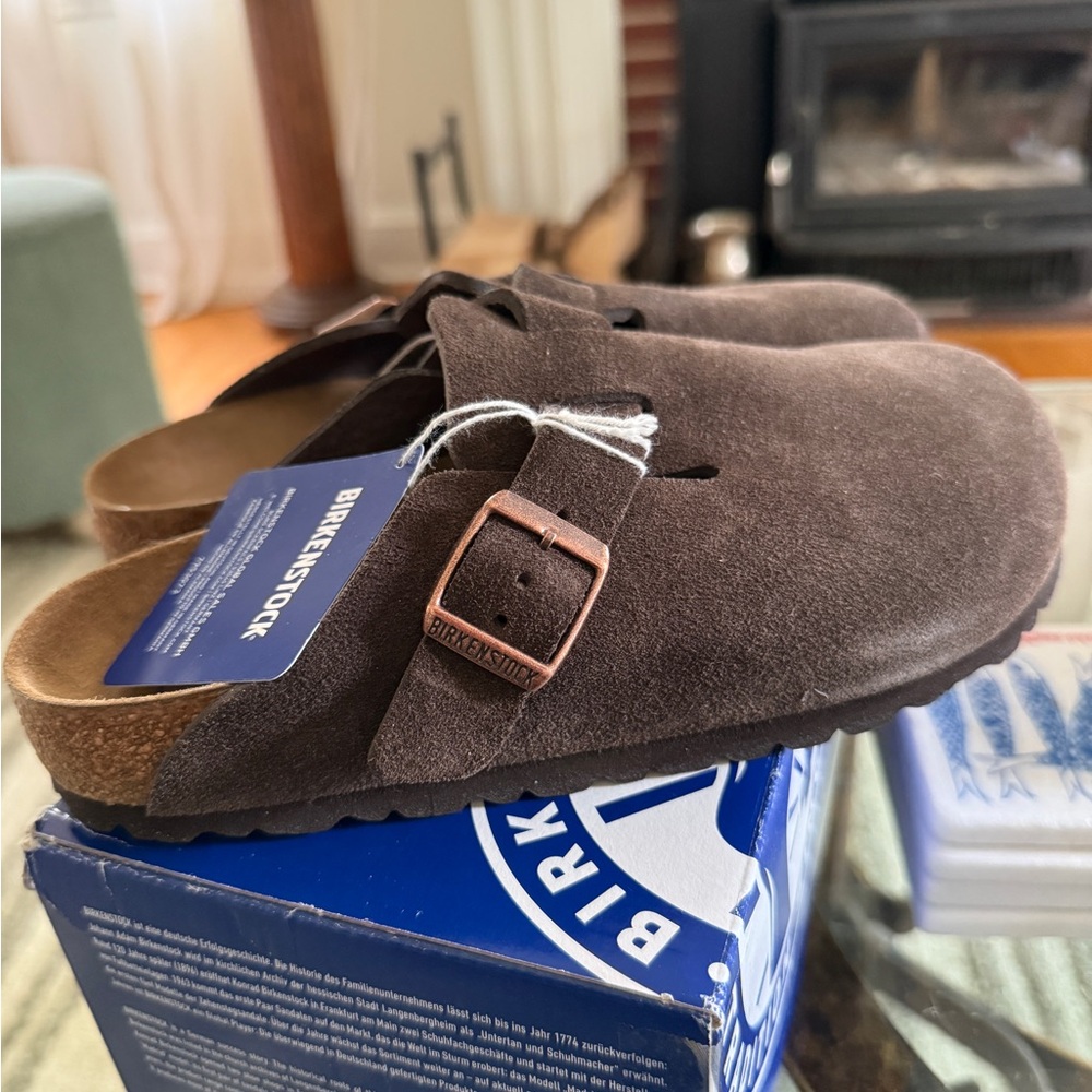 Birkenstock Mocca Boston Clogs